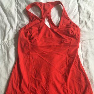 Lululemon tank (red-orange)